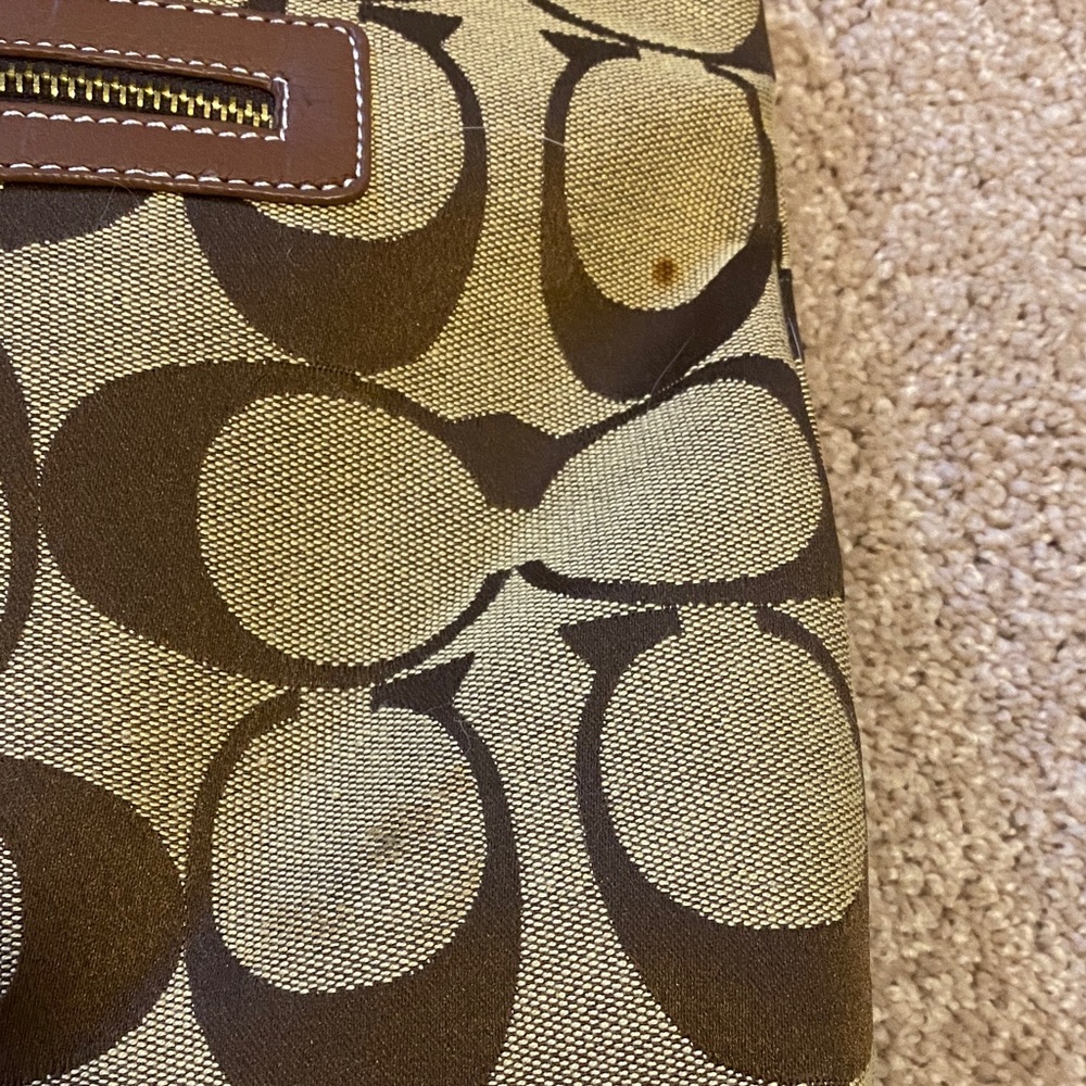 Coach Brown and Multicolor Patchwork Tote - image 10